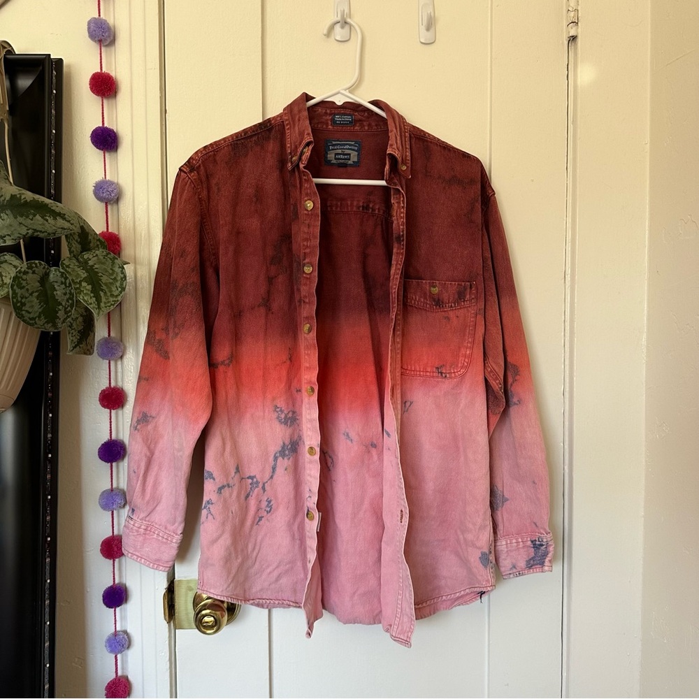 Urban Renewal Vintage Dip-Dyed Denim Shirt